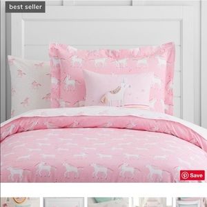 Pottery Barn Kids Unicorn Rainbow Duvet Cover